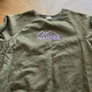 Grenish brownish columbia oversize sweater